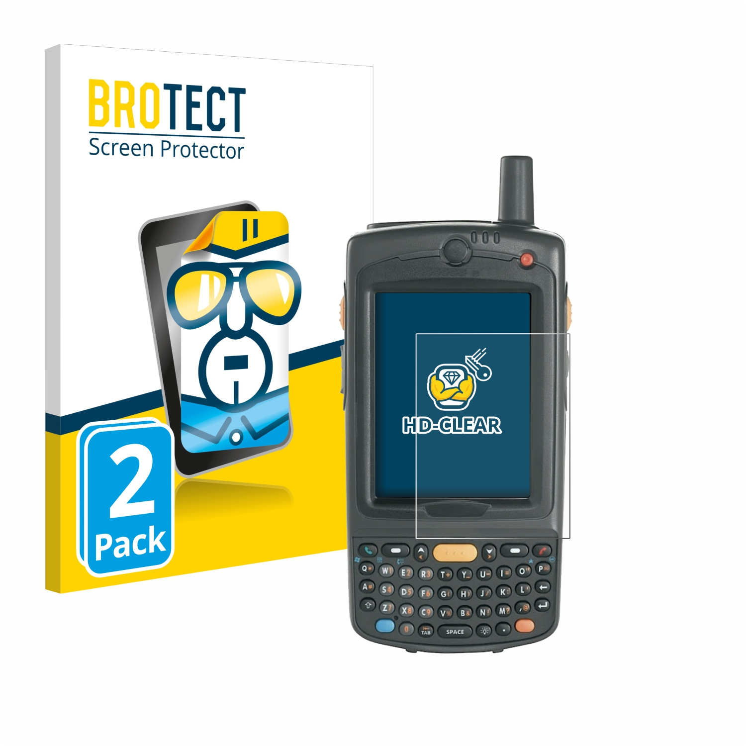 MC75A) Schutzfolie(für Motorola BROTECT klare 2x