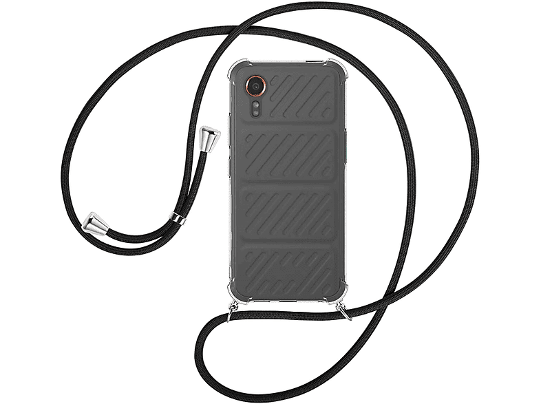 Galaxy ENERGY Umhängetasche, Xcover / silber Umhänge-Hülle mit 7, Samsung, Schwarz MTB MORE Kordel,