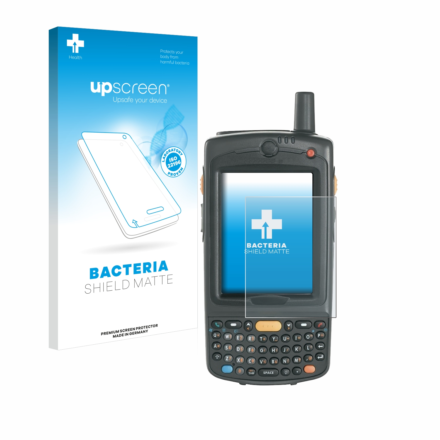 UPSCREEN antibakteriell entspiegelt Schutzfolie(für Motorola MC75A) matte