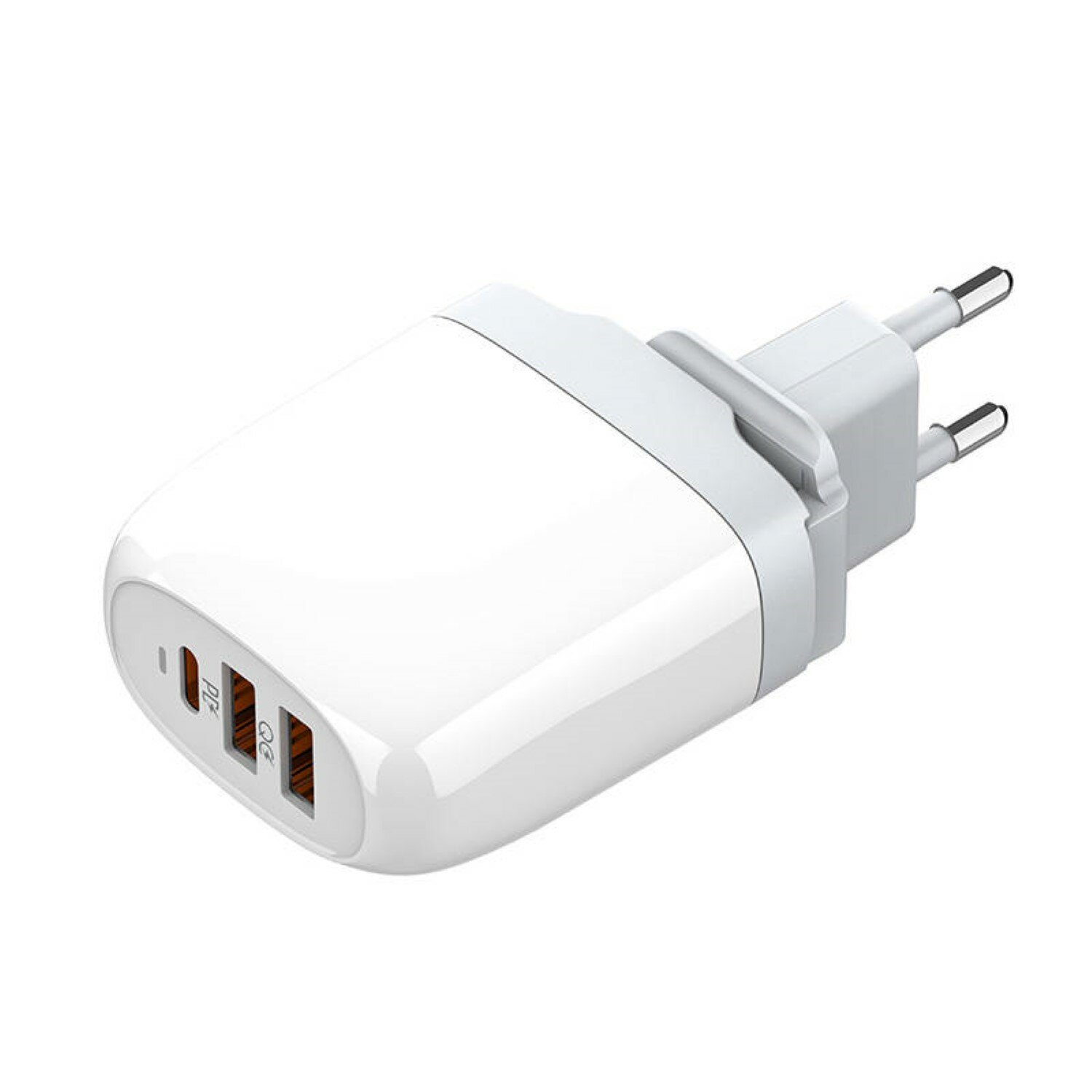 LDNIO A3511Q, 2x USB + Universal, Ladegerät USB-C, Weiß 65W