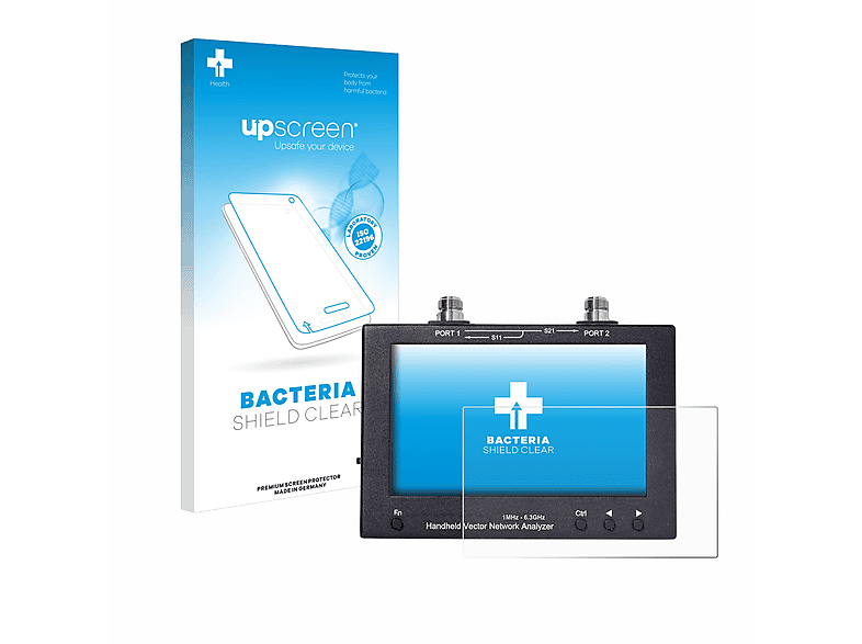 UPSCREEN antibakteriell klare Schutzfolie(für Sysjoint SV6301A (VNA 6.3 GHz 7\