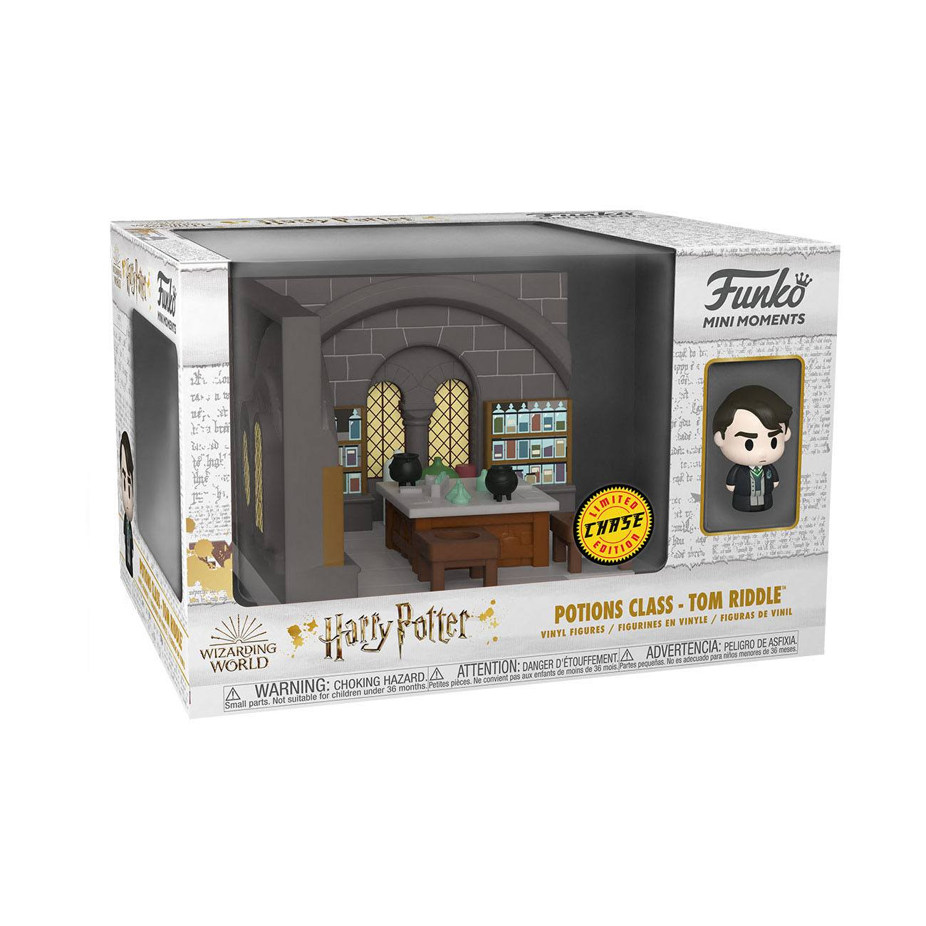 Set Funko Pop de Harry Potter, Tom Riddle en clase de pociones. Incluye figuras y un diorama.