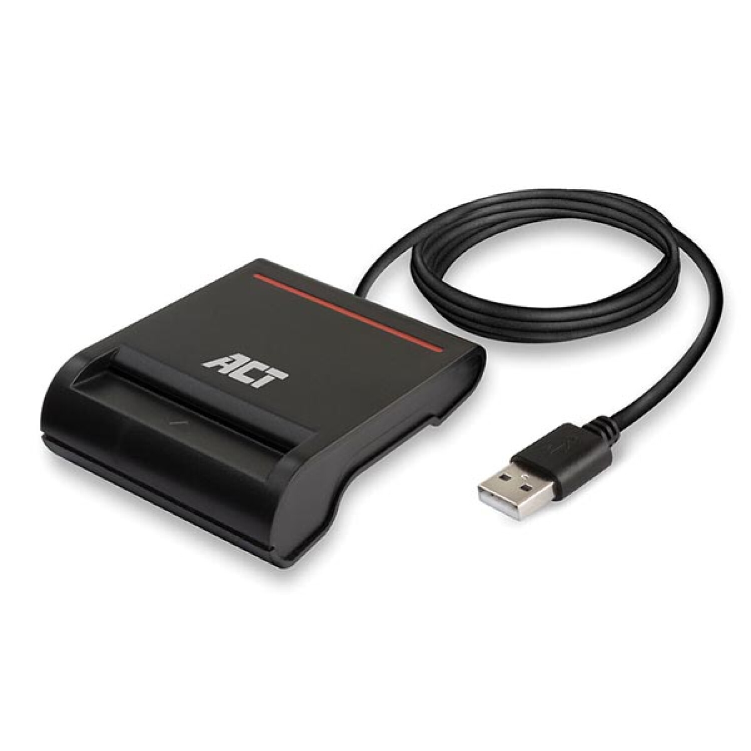 ACT AC6015 Kartenleser eID | 2.0 USB Smartcard | Schwarz Kartenleser | Extern