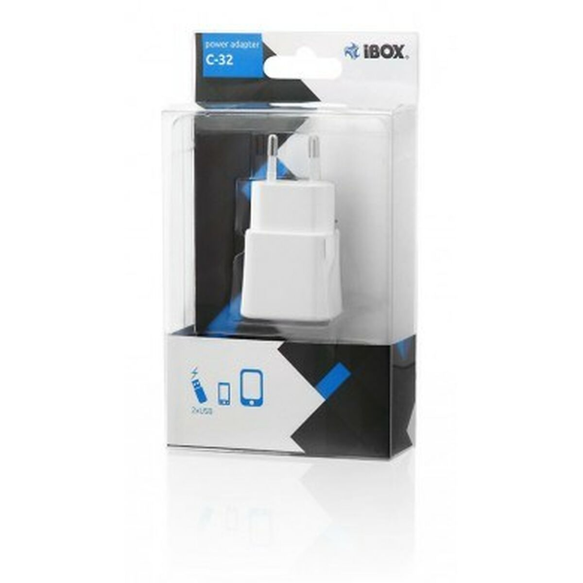 IBOX C-32 Wandladegerät Smartphone, Weiß
