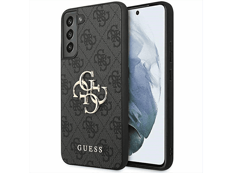 GUESS 4G Big Metal Logo Design Hardcase, Backcover, Samsung, Galaxy S23 Plus, Grau