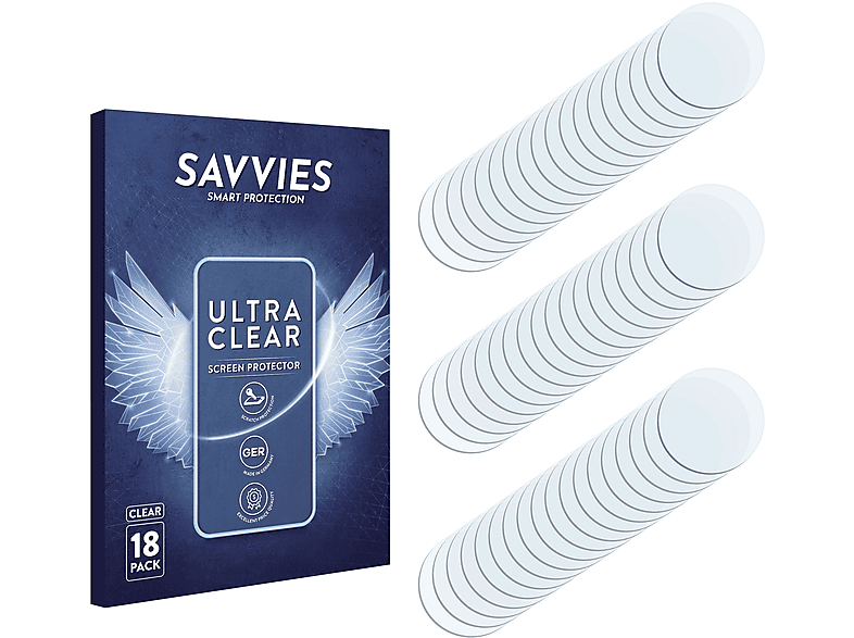 SAVVIES 18x klare Galaxy S24 Schutzfolie(für Plus) Samsung