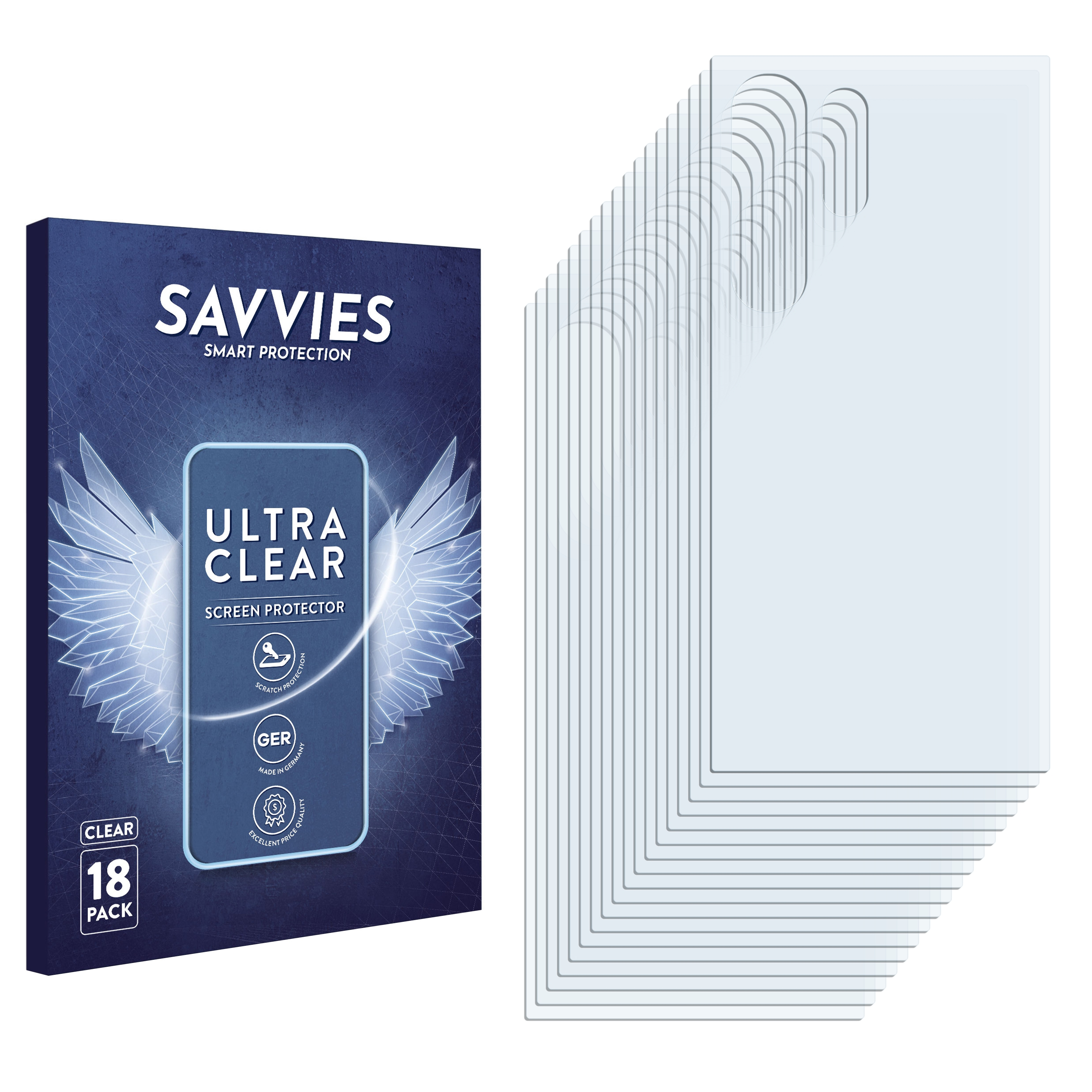 Schutzfolie(für SAVVIES Ultra) Samsung S24 Galaxy 18x klare