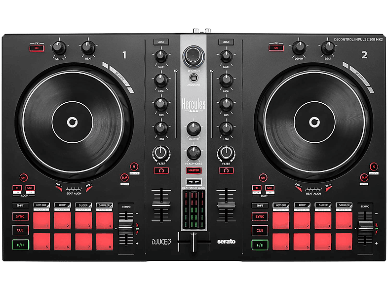 HERCULES DJ control Inpulse 300 MK2 DJ Controller, Schwarz