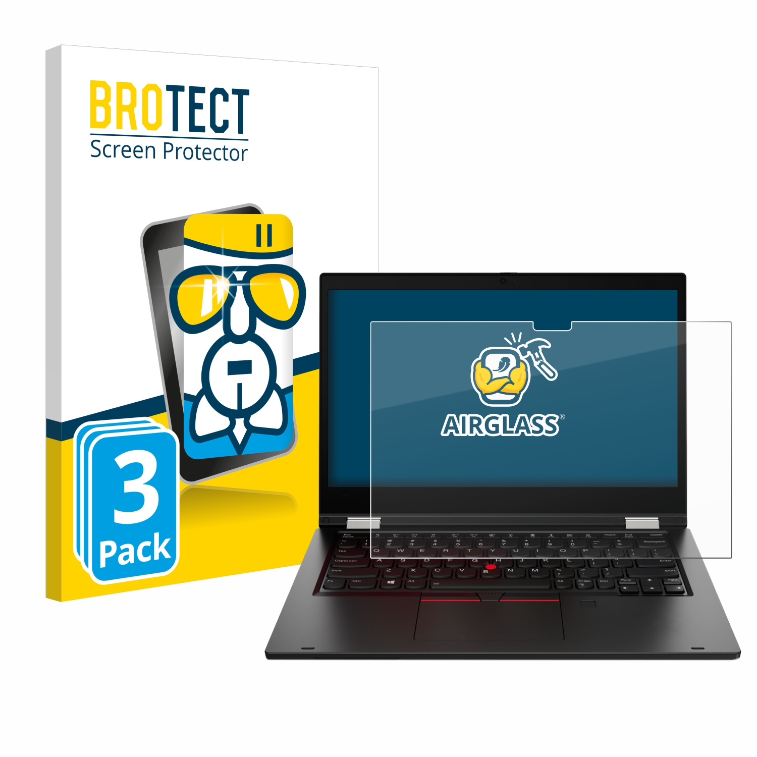 Airglass ThinkPad klare Schutzfolie(für 3x BROTECT Yoga) L13 Lenovo