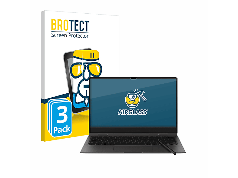 BROTECT 3x Airglass klare Samsung Book2 360 Schutzfolie(für 13.3\