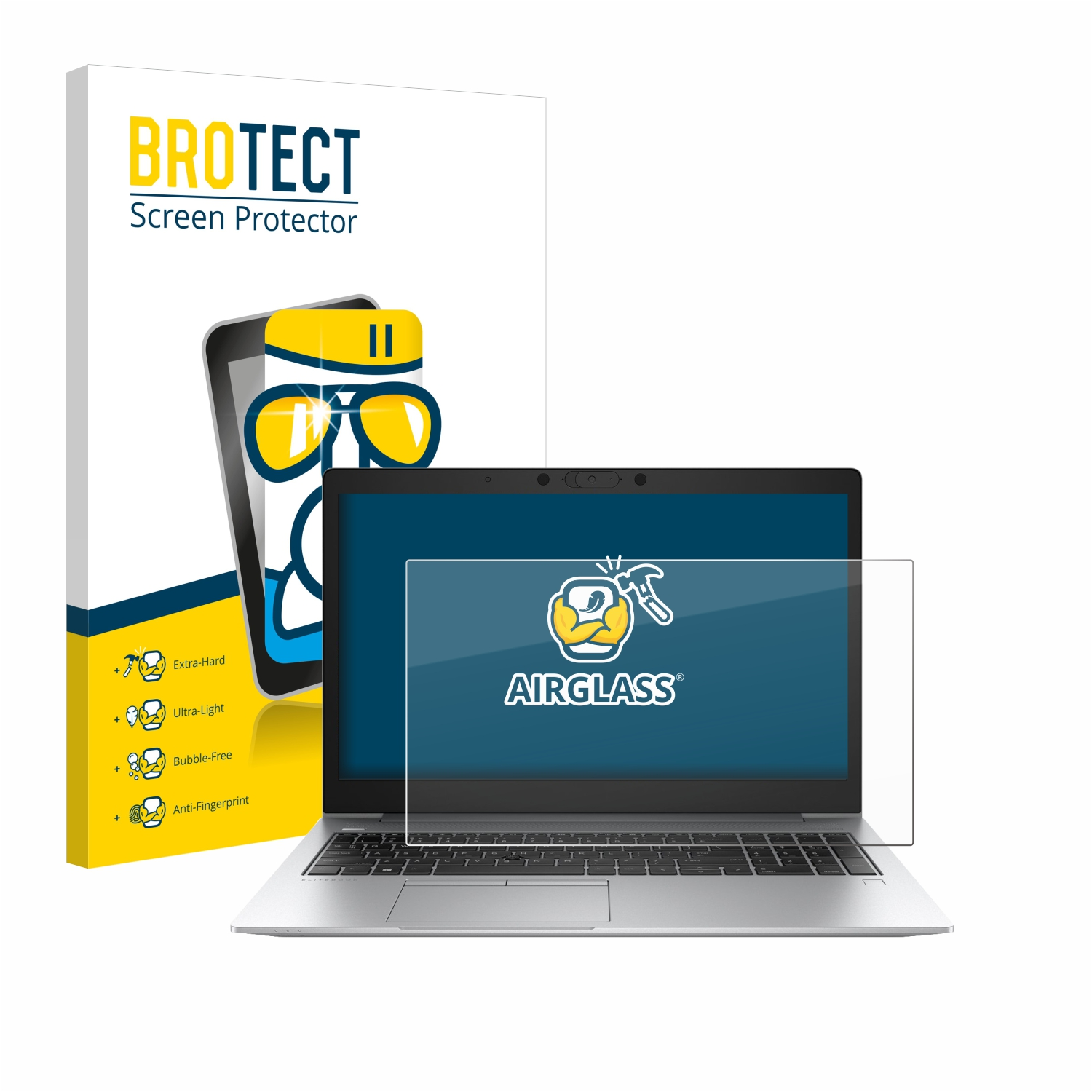 BROTECT Airglass HP G6) EliteBook klare Schutzfolie(für 850