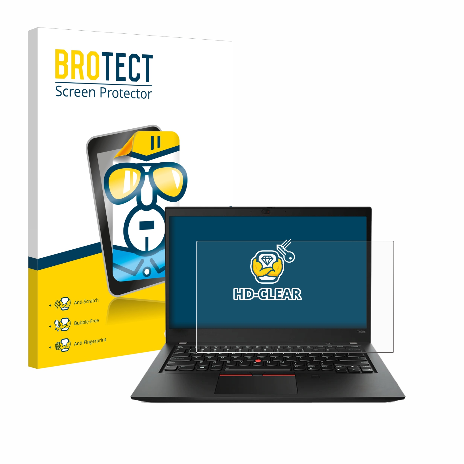 BROTECT klare Schutzfolie(für Lenovo ThinkPad T490s)