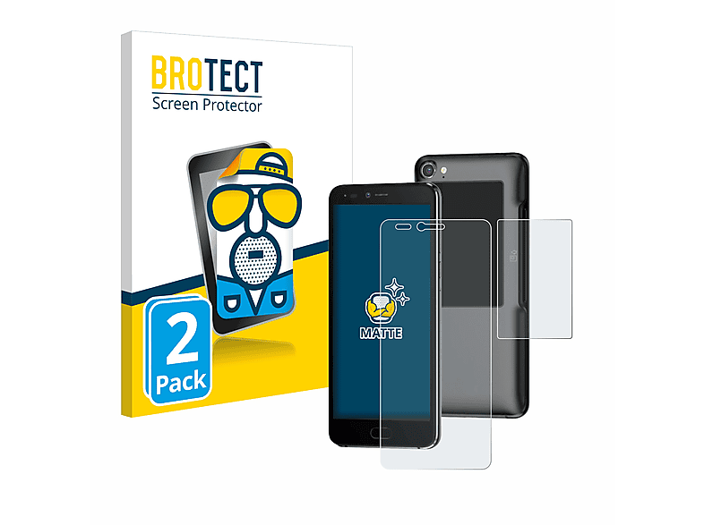 BROTECT 2x matte Schutzfolie(für Pax M50 Payphone)