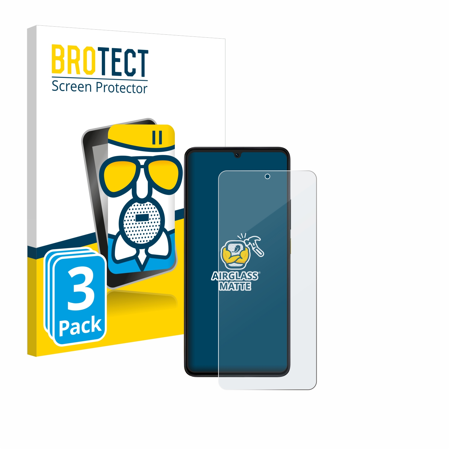 Airglass matte X6 BROTECT Poco 3x Xiaomi Pro) Schutzfolie(für
