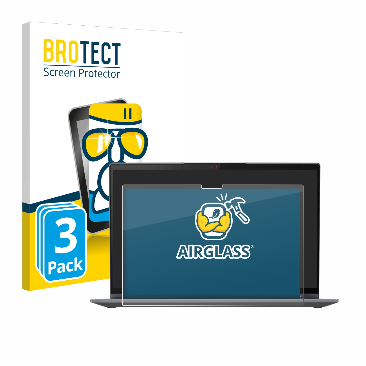 BROTECT 3x ThinkPad Yoga 8 Airglass Gen X1 Lenovo 14″) klare Schutzfolie(für