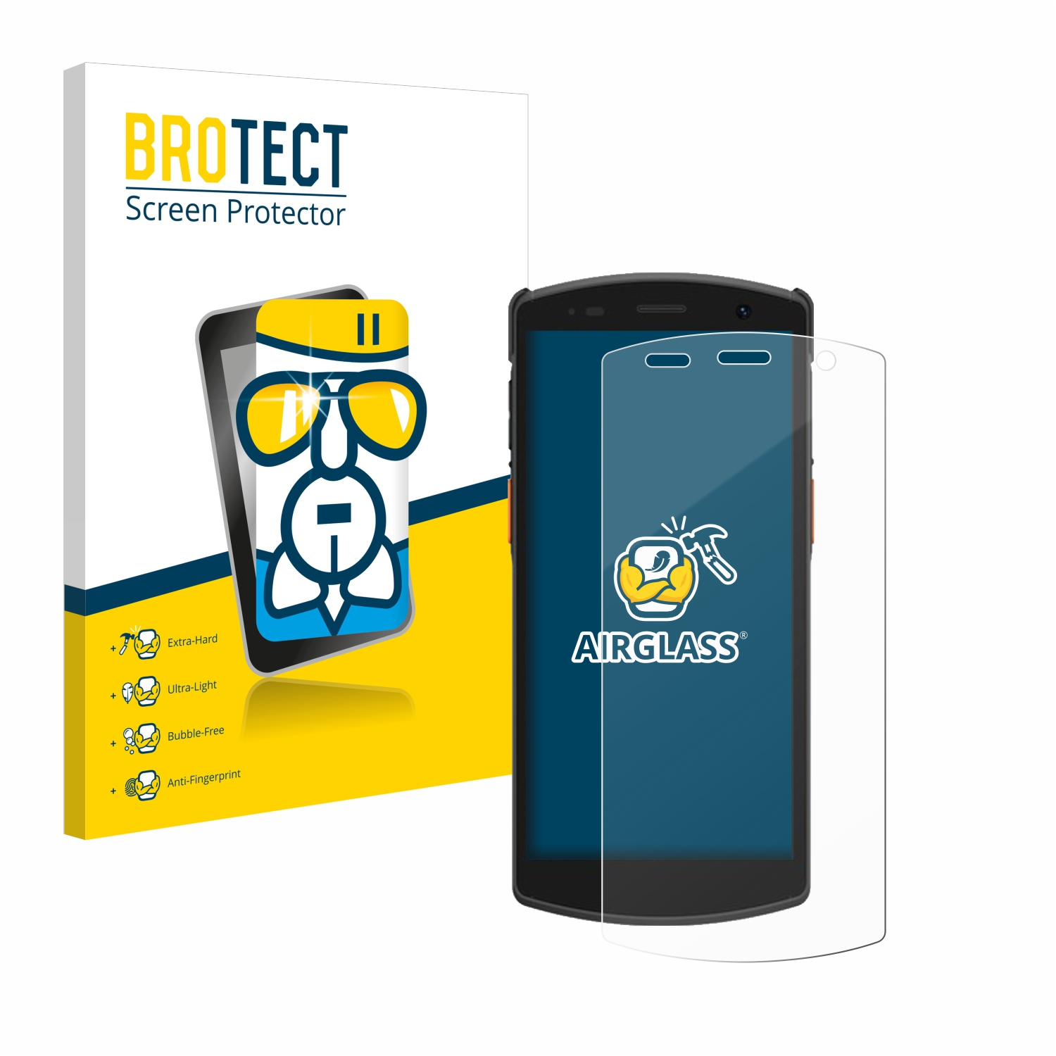 BROTECT Airglass klare Schutzfolie(für Urovo CT58)