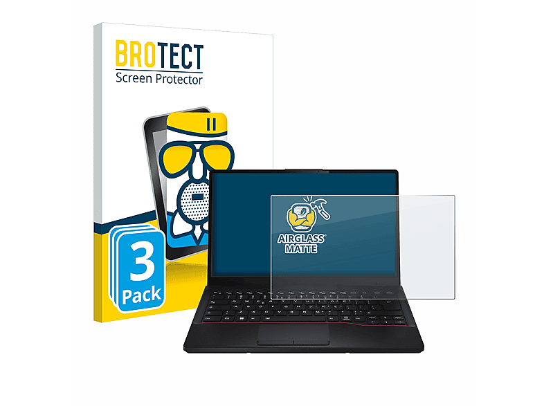 BROTECT matte Airglass 3x Lifebook E5412) Schutzfolie(für Fujitsu