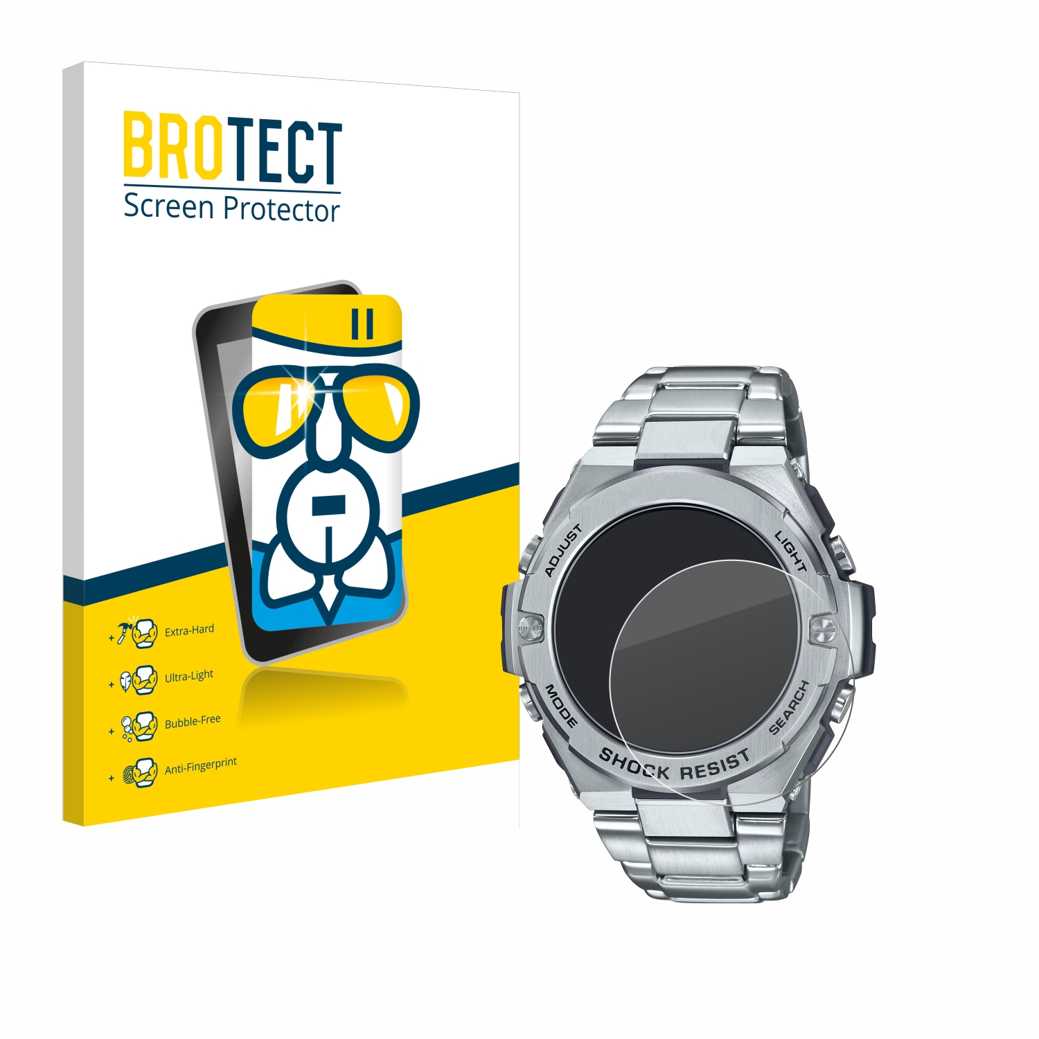 BROTECT Airglass klare Schutzfolie(für Casio GST-B500D-1A) G-Shock