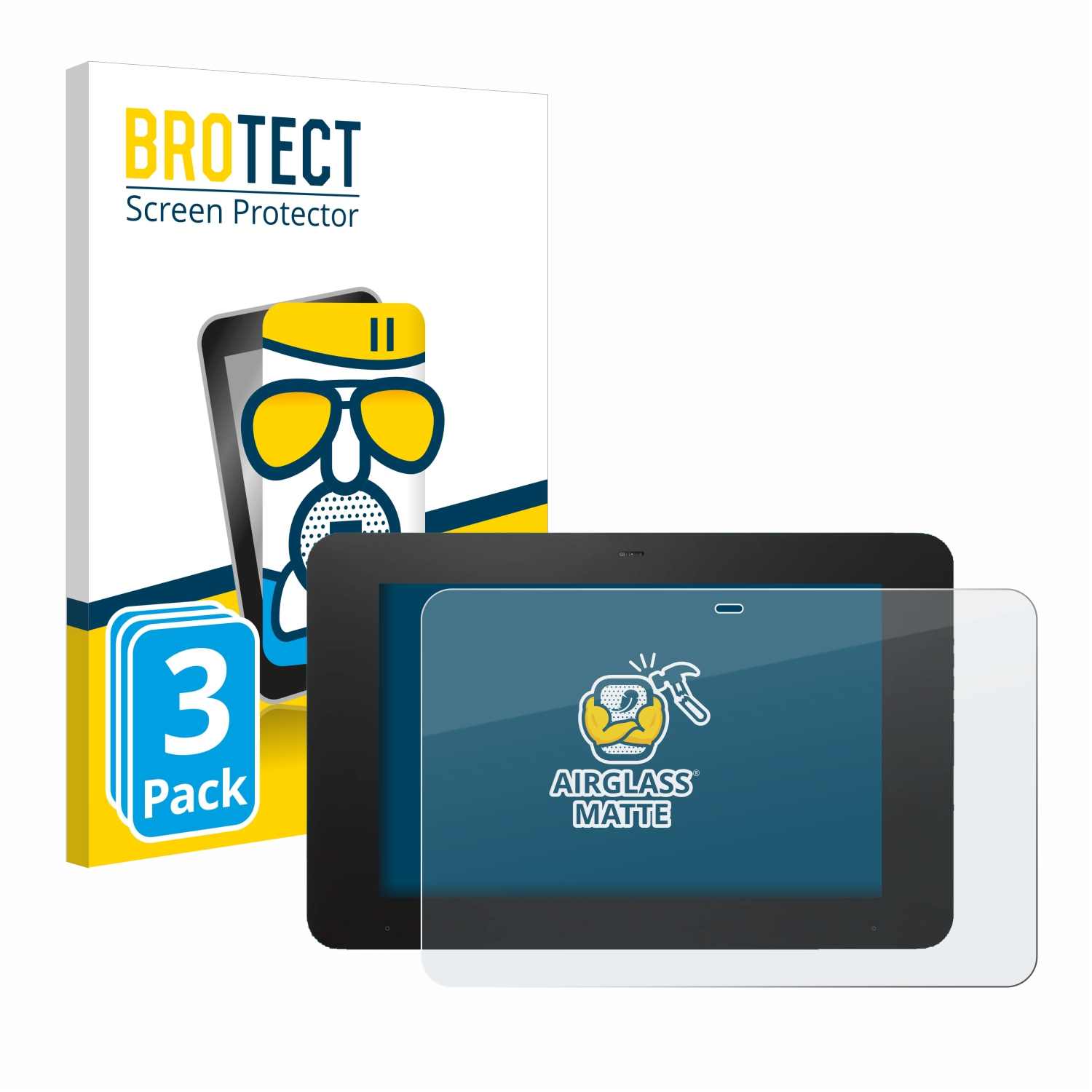 BROTECT 3x Airglass matte Smart Schutzfolie(für Control KNX 8\