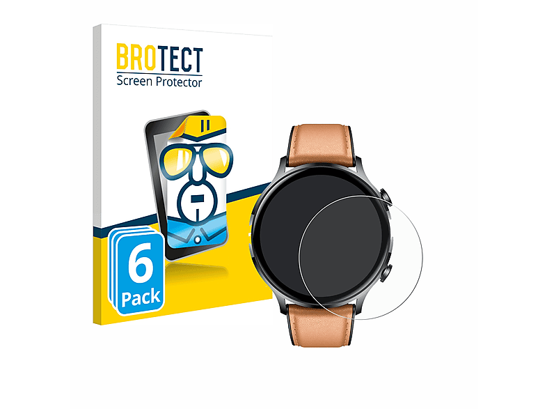 BROTECT 6x klare Schutzfolie(für NONGAMX Smartwatch 1.39\