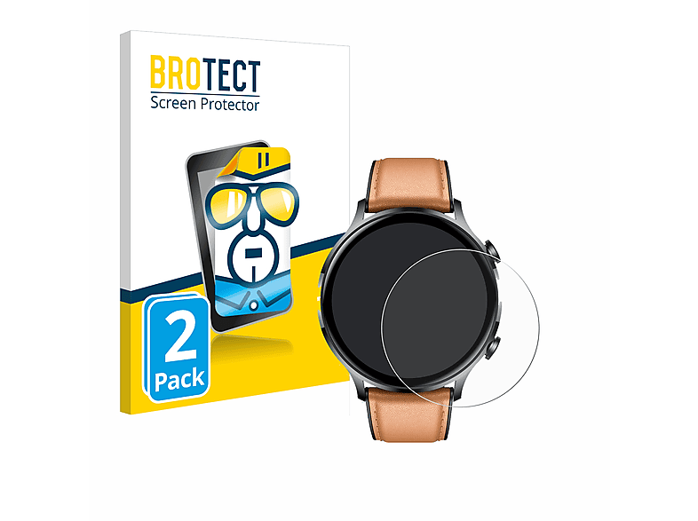 BROTECT 2x klare Schutzfolie(für NONGAMX Smartwatch 1.39\