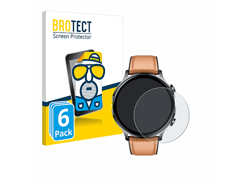 BROTECT 6x matte Schutzfolie(für NONGAMX Smartwatch 1.39\