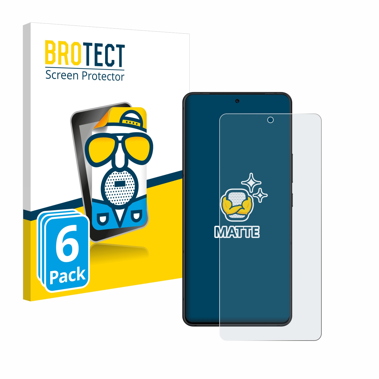 BROTECT 6x matte ASUS Phone Schutzfolie(für ROG 8)