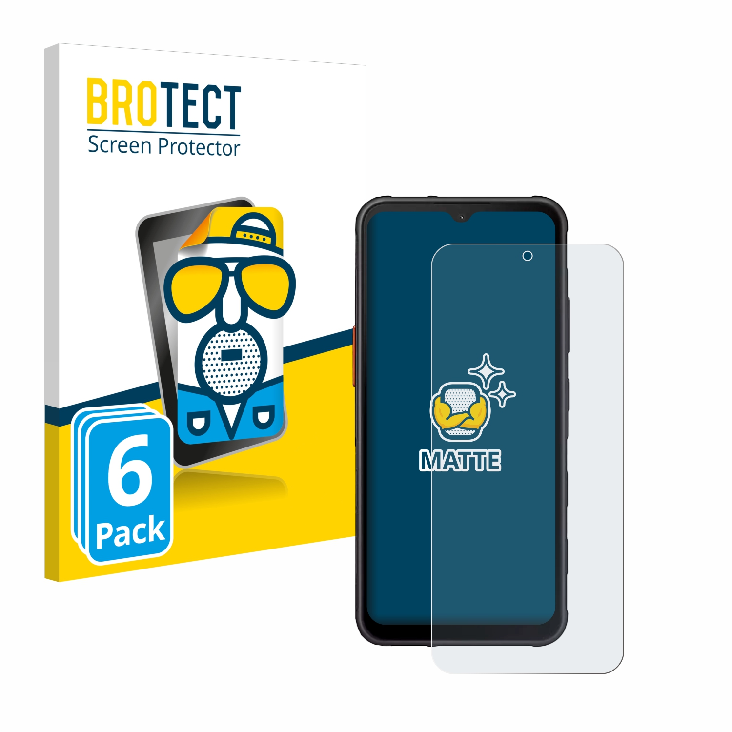 BROTECT 6x matte 7) XCover Schutzfolie(für Samsung Galaxy