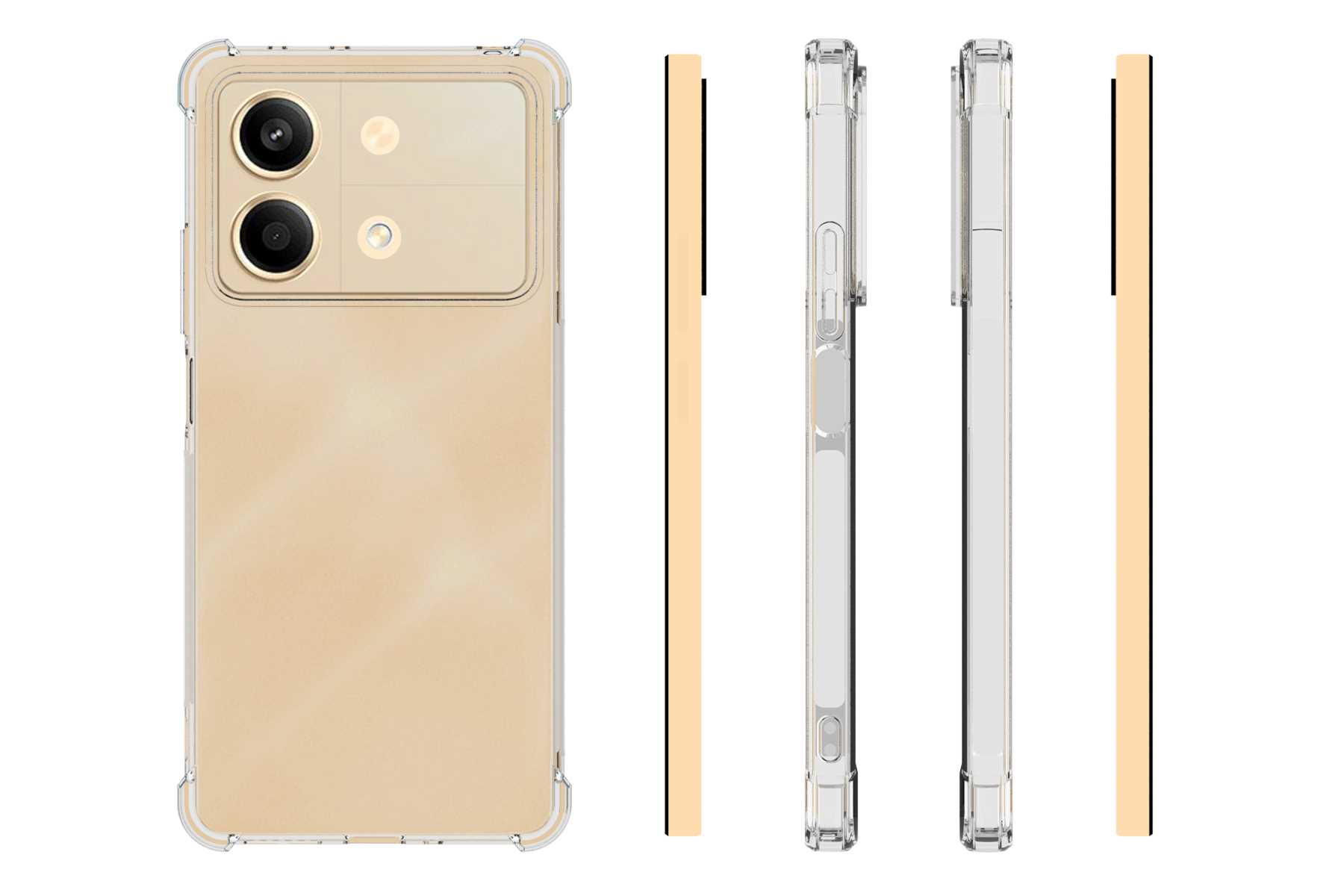 Transparent Note Case MORE Pro Poco MTB ENERGY Xiaomi, Schutz Redmi Clear 13 Armor Backcover, 5G, 5G, X6 Hülle,
