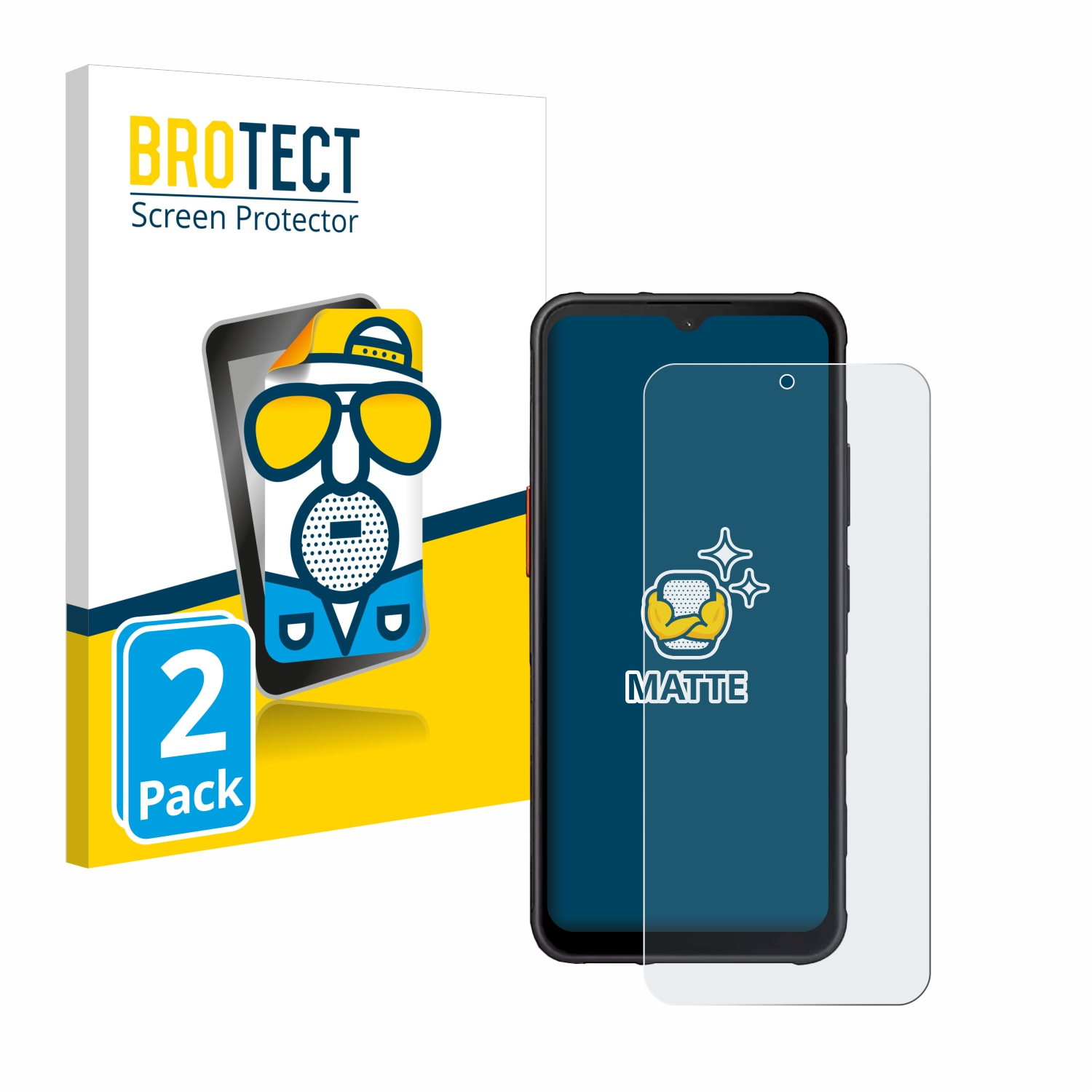 BROTECT 2x matte Schutzfolie(für Samsung XCover Galaxy 7)