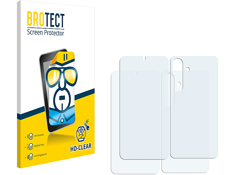 BROTECT 2x klare Schutzfolie(für Samsung S24 Galaxy Plus)