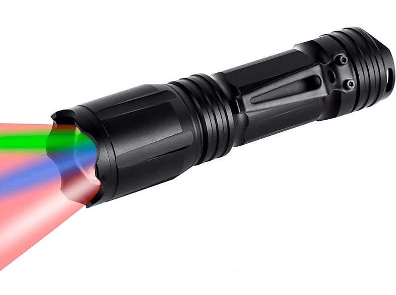 ELKUAIE Vier Farben in einer Multifunktion Taschenlampe