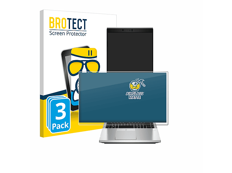 BROTECT 3x Airglass matte Schutzfolie(für HP EliteBook 840 G8)