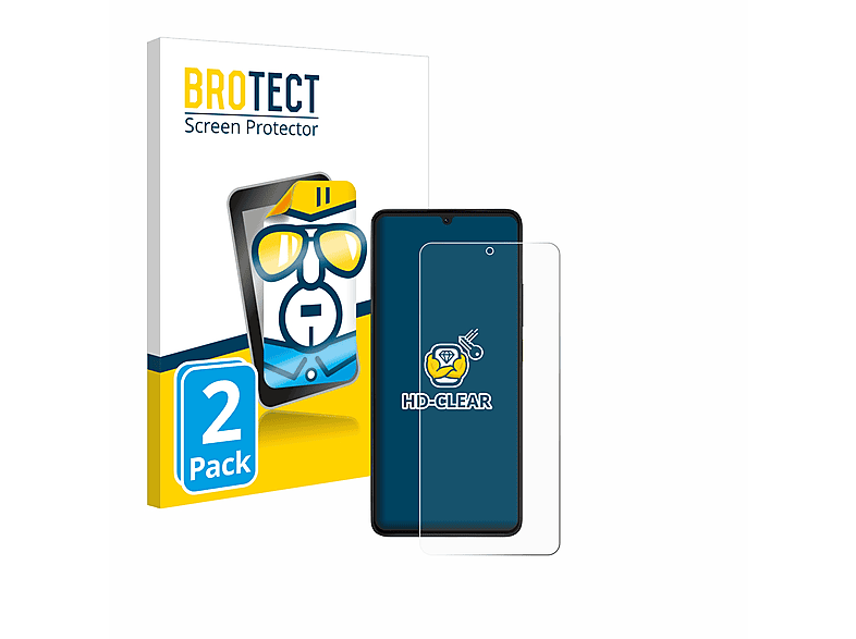 BROTECT 2x klare Schutzfolie(für Xiaomi X6 Pro) Poco