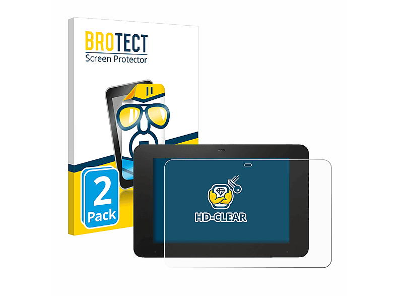 BROTECT 2x klare Schutzfolie(für KNX Smart Control 8\
