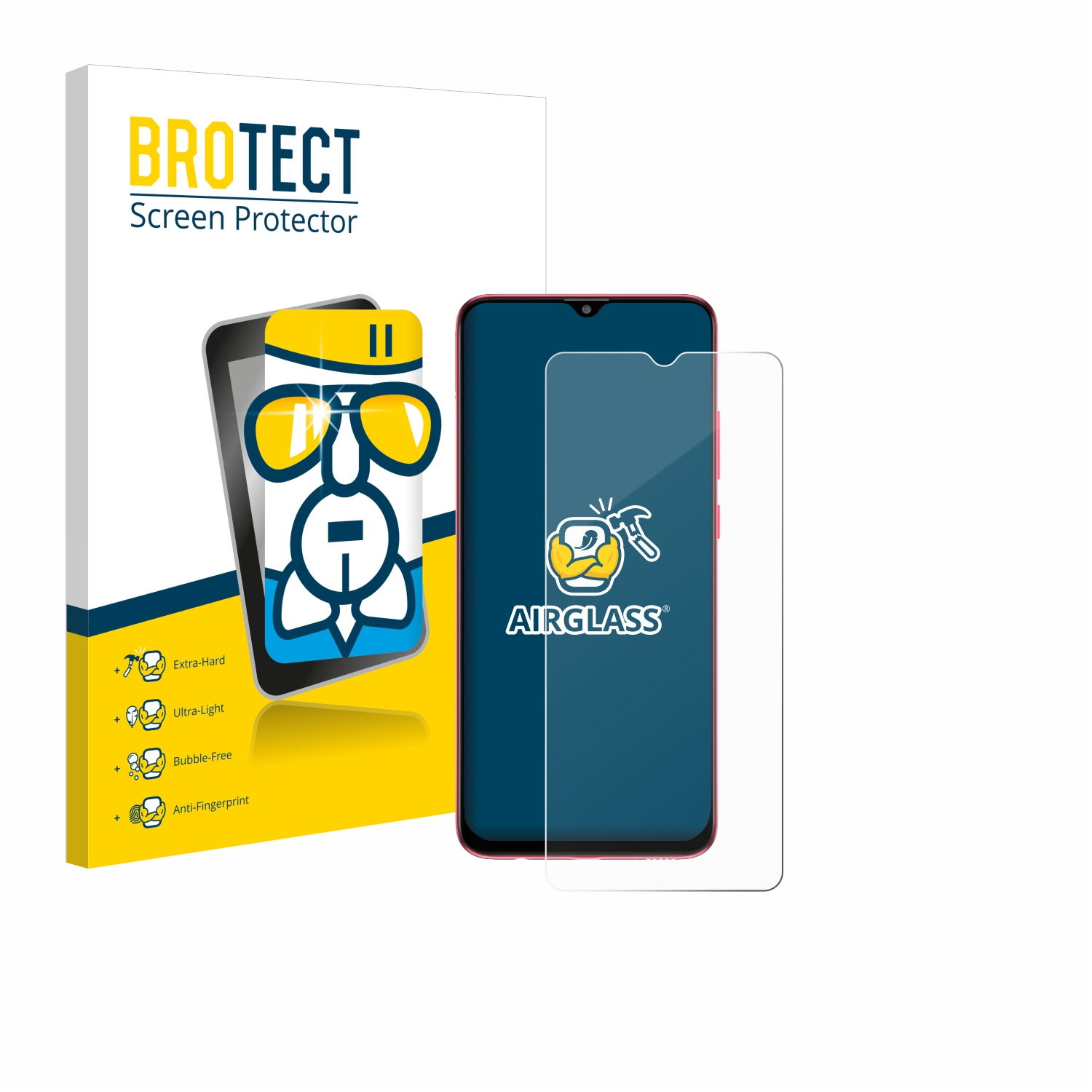 BROTECT Airglass Samsung Schutzfolie(für Galaxy M04) klare