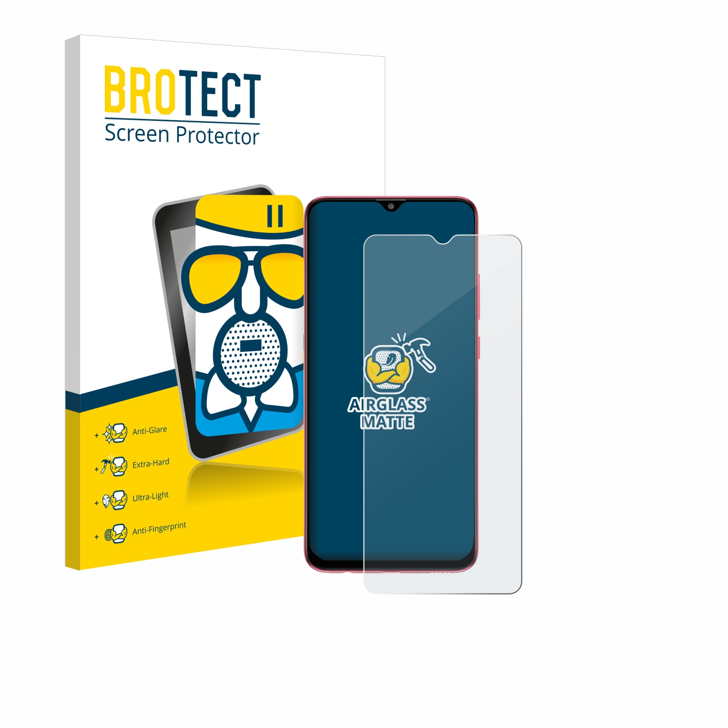 BROTECT Airglass matte Samsung M04) Schutzfolie(für Galaxy