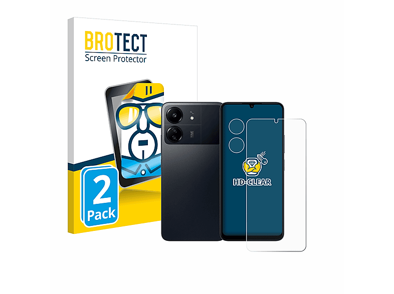 BROTECT 2x klare Schutzfolie(für C65) Poco Xiaomi