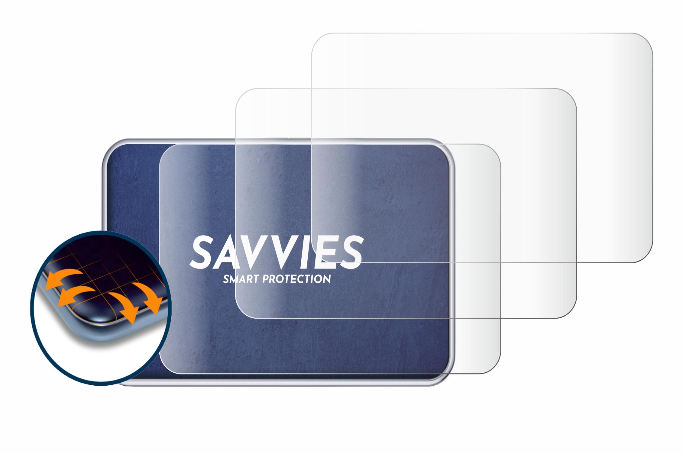 SAVVIES 4x Flex Full-Cover 3D care diabetes Tandem Schutzfolie(für Pump) Insulin t:slim Curved X2