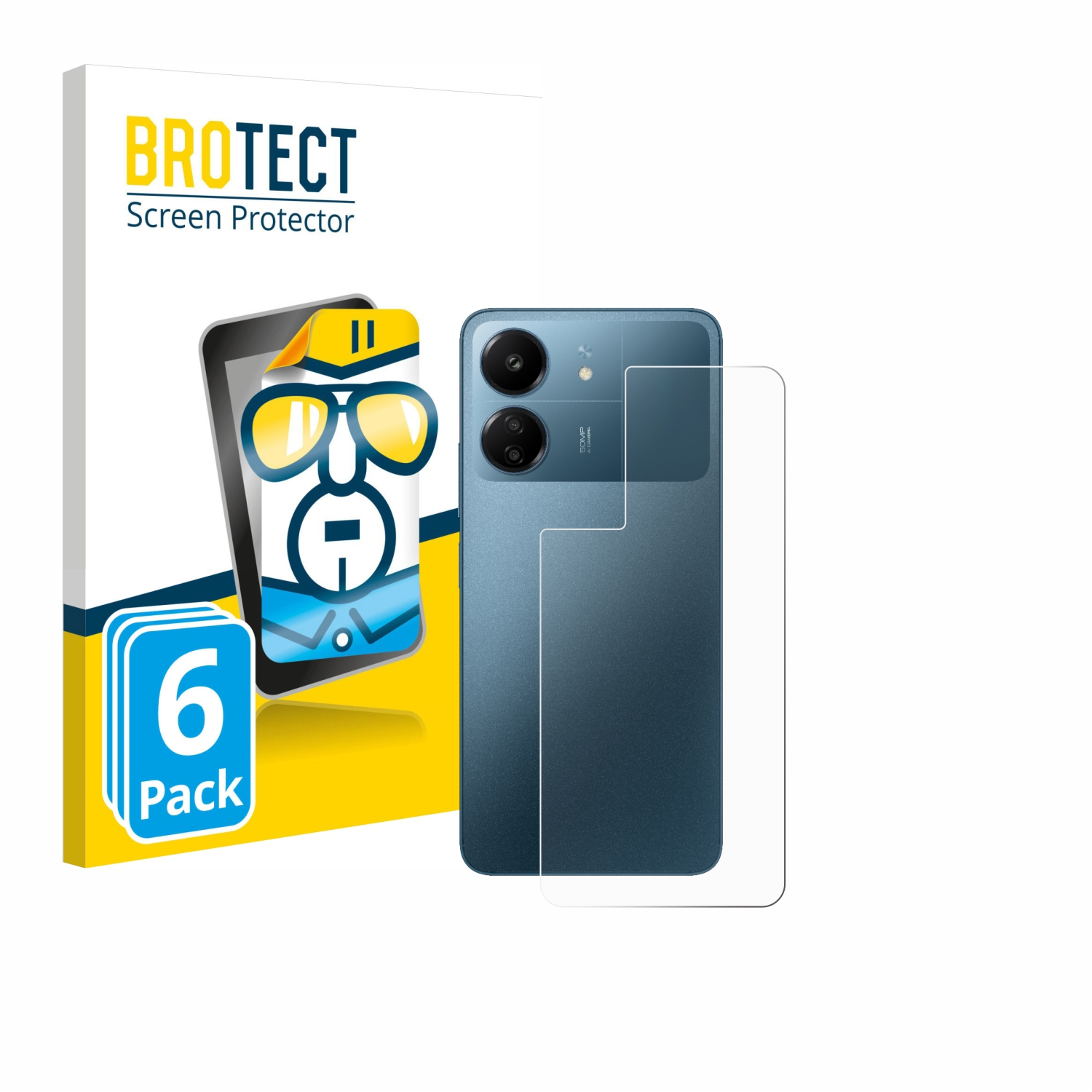 BROTECT 6x Schutzfolie(für Poco klare Xiaomi C65)