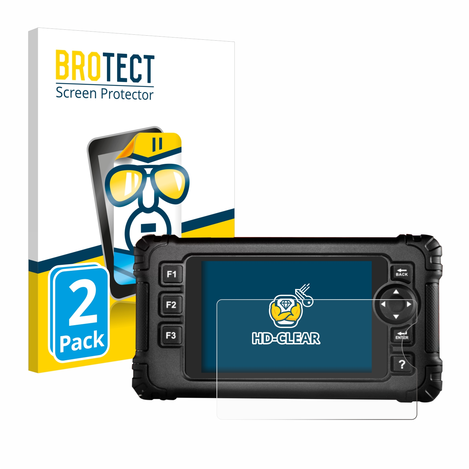 BROTECT 2x klare Schutzfolie(für MAX iCarsoft EU (2024))
