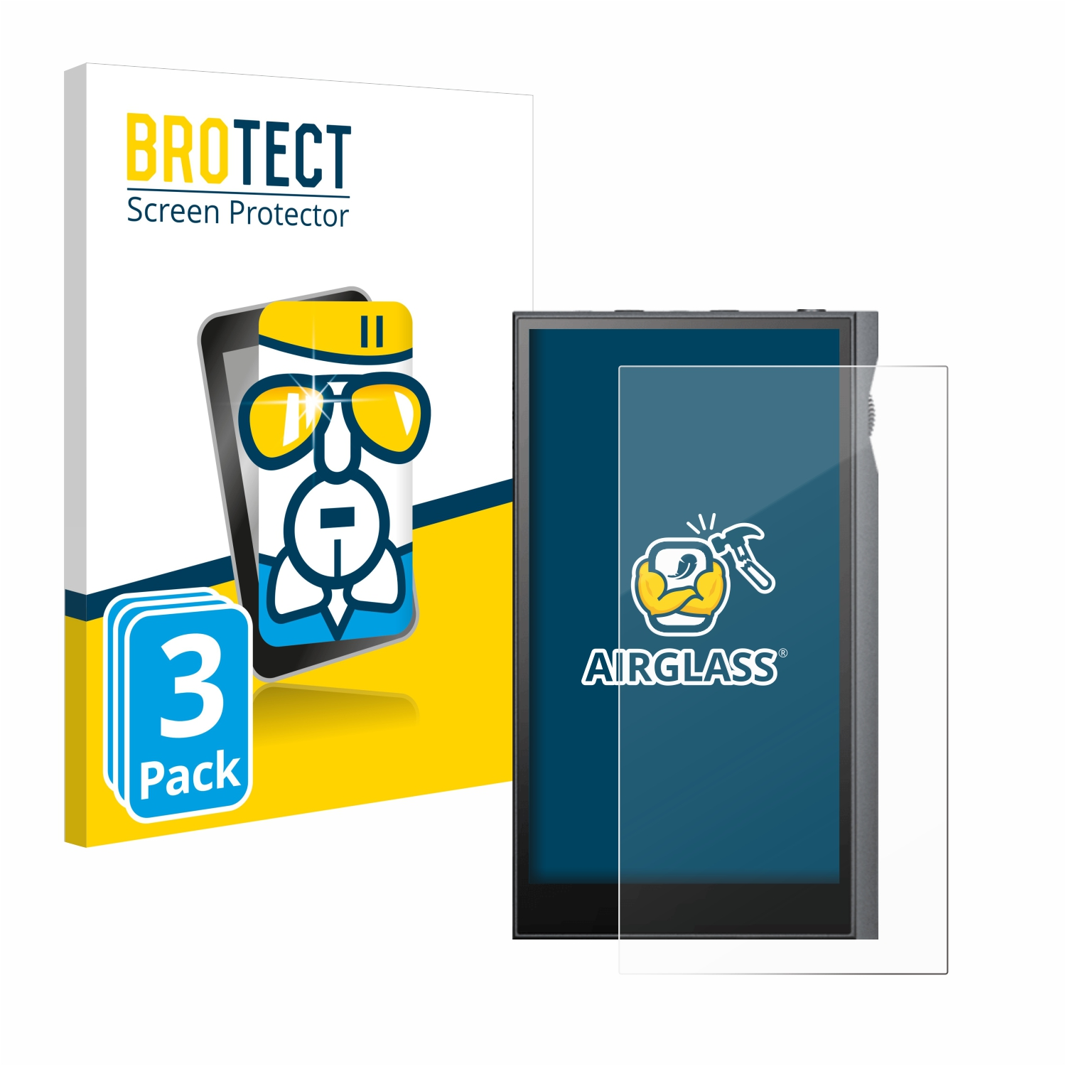 BROTECT Astell&Kern klare Airglass 3x Kann Ultra) Schutzfolie(für