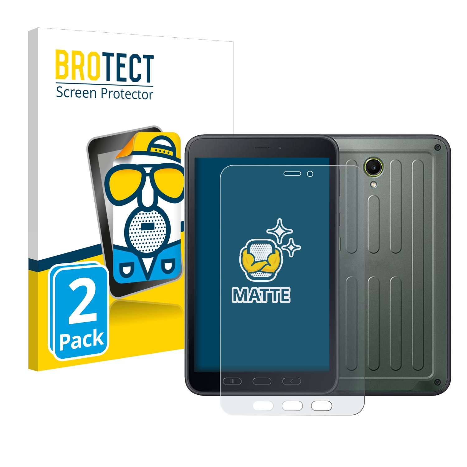 matte Tab Active5) Schutzfolie(für BROTECT Samsung Galaxy 2x