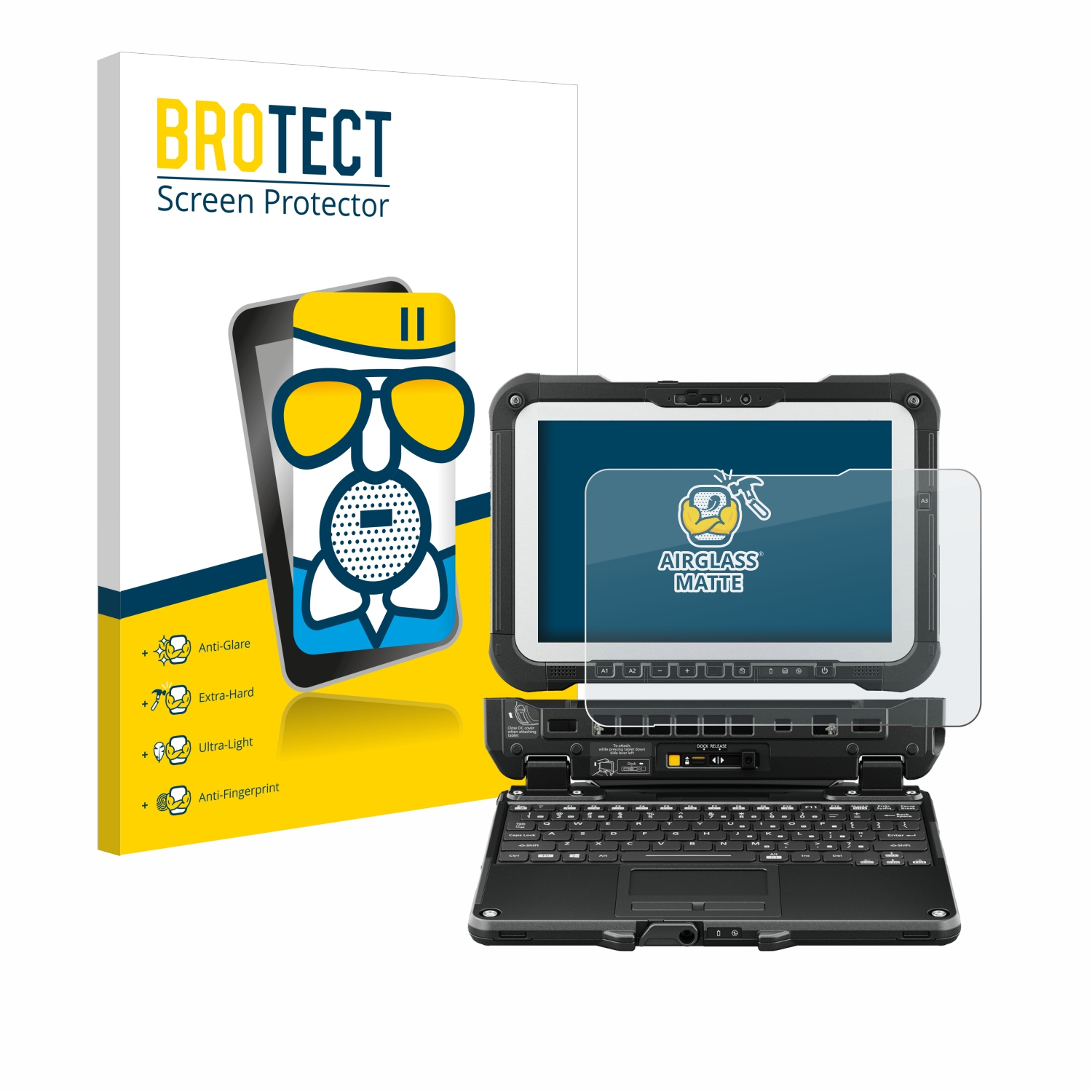 BROTECT Airglass matte Schutzfolie(für Toughbook Panasonic G2)