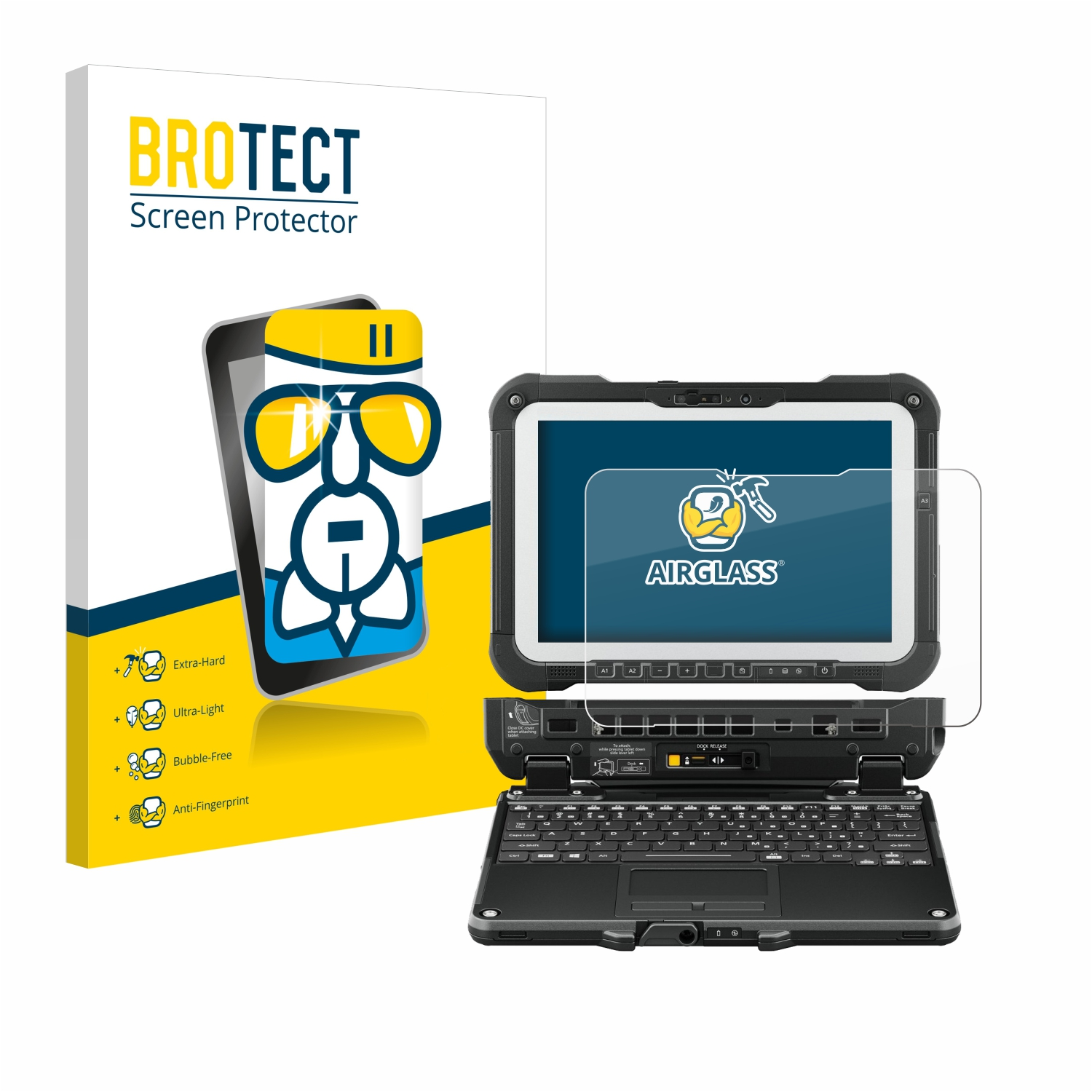 BROTECT Airglass klare Toughbook G2) Schutzfolie(für Panasonic