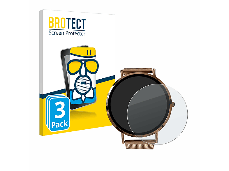 BROTECT 3x California Smartwatch) Airglass Schutzfolie(für matte Micento