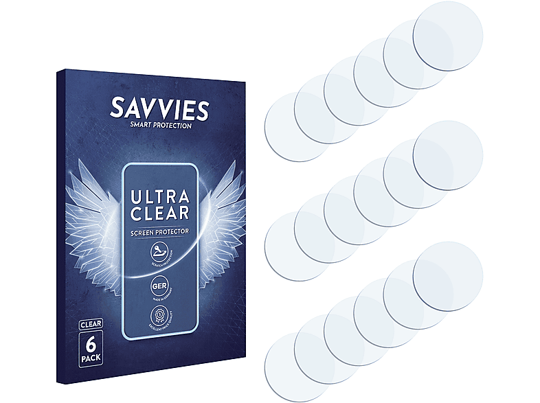 SAVVIES 6x Plus) klare Galaxy Schutzfolie(für S24 Samsung