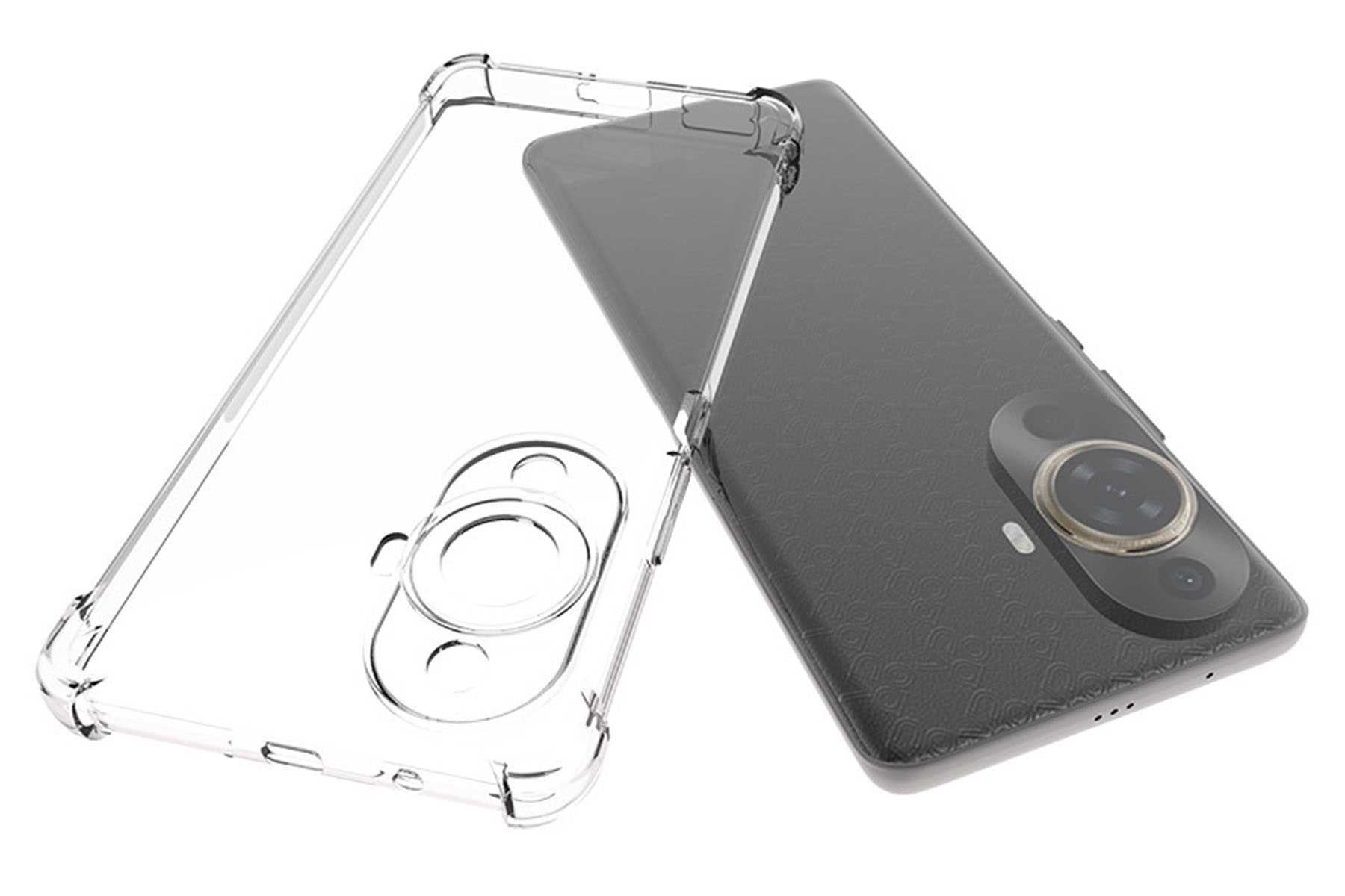 Transparente Handyhülle auf einem Smartphone.