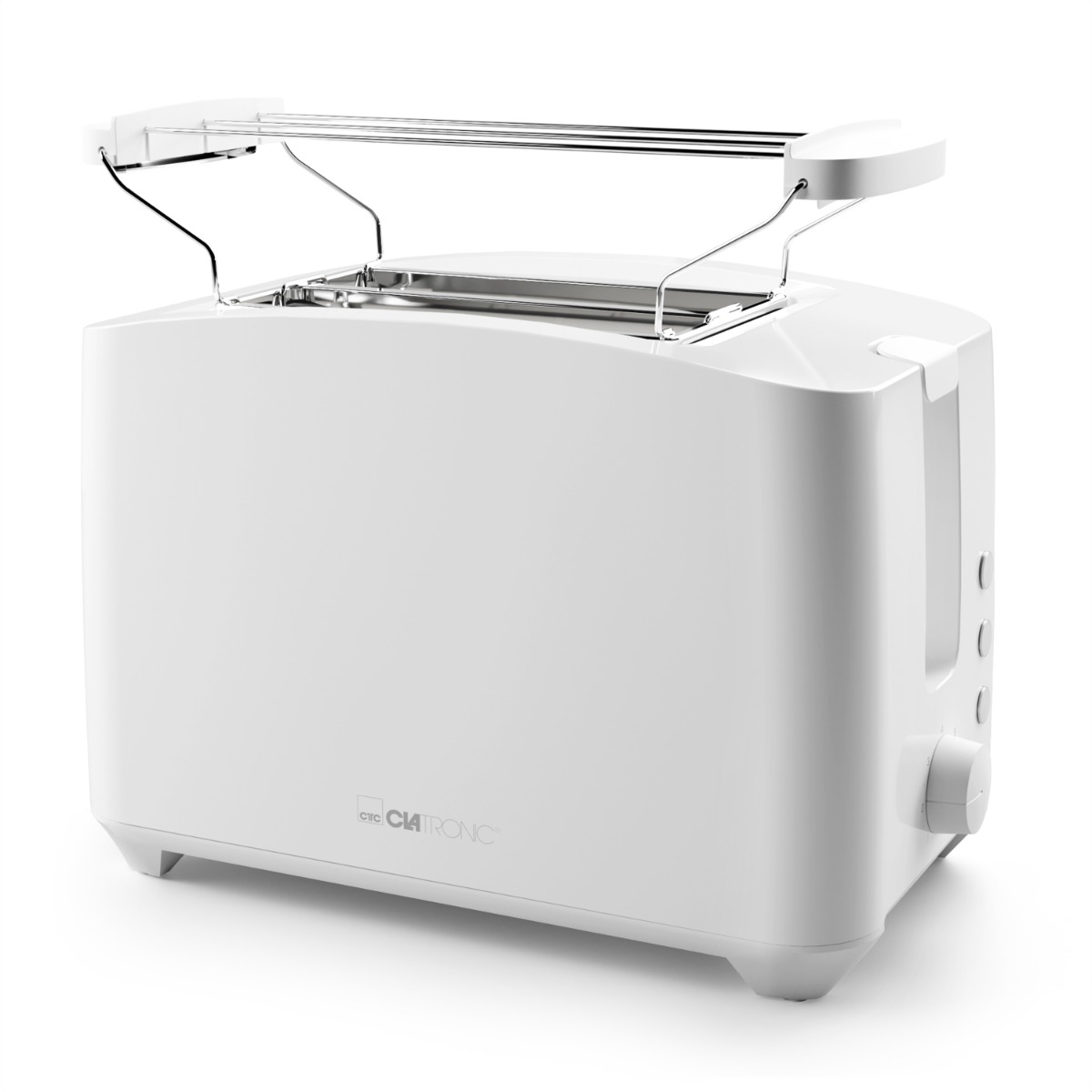 CLATRONIC TA 3801 Toaster Weiß (750 Schlitze: Watt, 2)