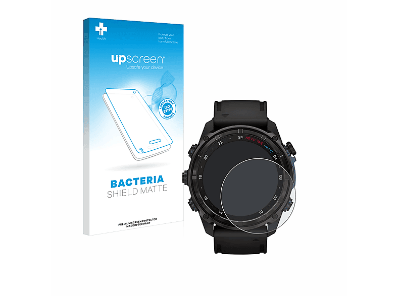 UPSCREEN antibakteriell entspiegelt matte Schutzfolie(für Garmin Descent Mk3i (51 mm))